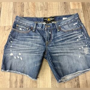 Lucky Brand Denim Shorts Women’s 4 / 27 Distressed Cutoff Jean Shorts